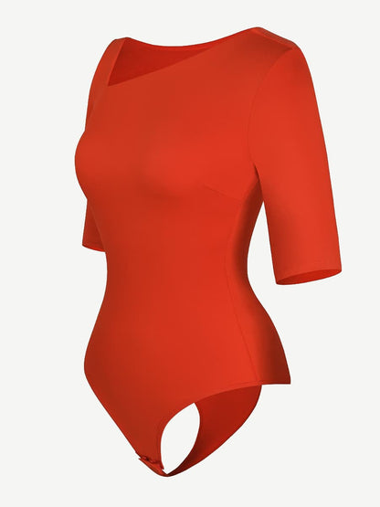 Slant Collar & Half Sleeves