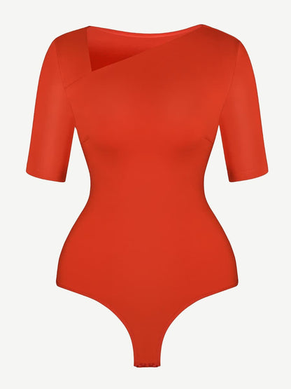 Slant Collar & Half Sleeves