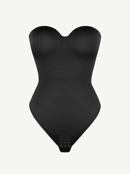One-Piece Underwire Strap Removable Waist And Abdomen Shaping Thong Bodysuit -