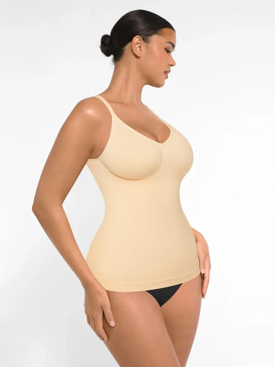 Seamless Bust Support Waist and Abdomen Control Shape Tank Top -