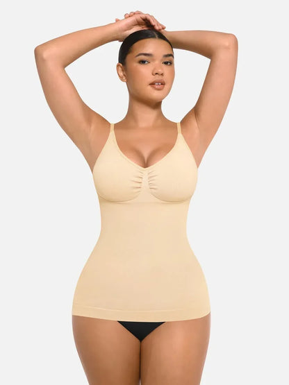 Seamless Bust Support Waist and Abdomen Control Shape Tank Top -