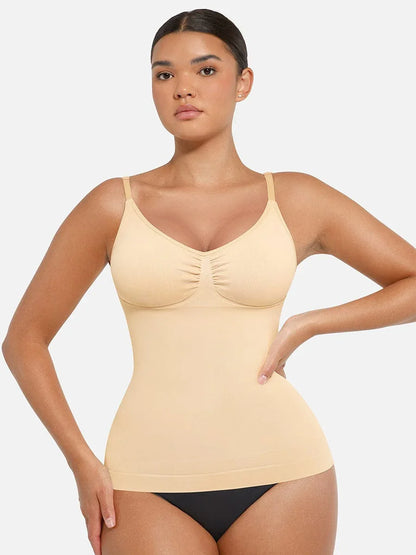 Seamless Bust Support Waist and Abdomen Control Shape Tank Top -