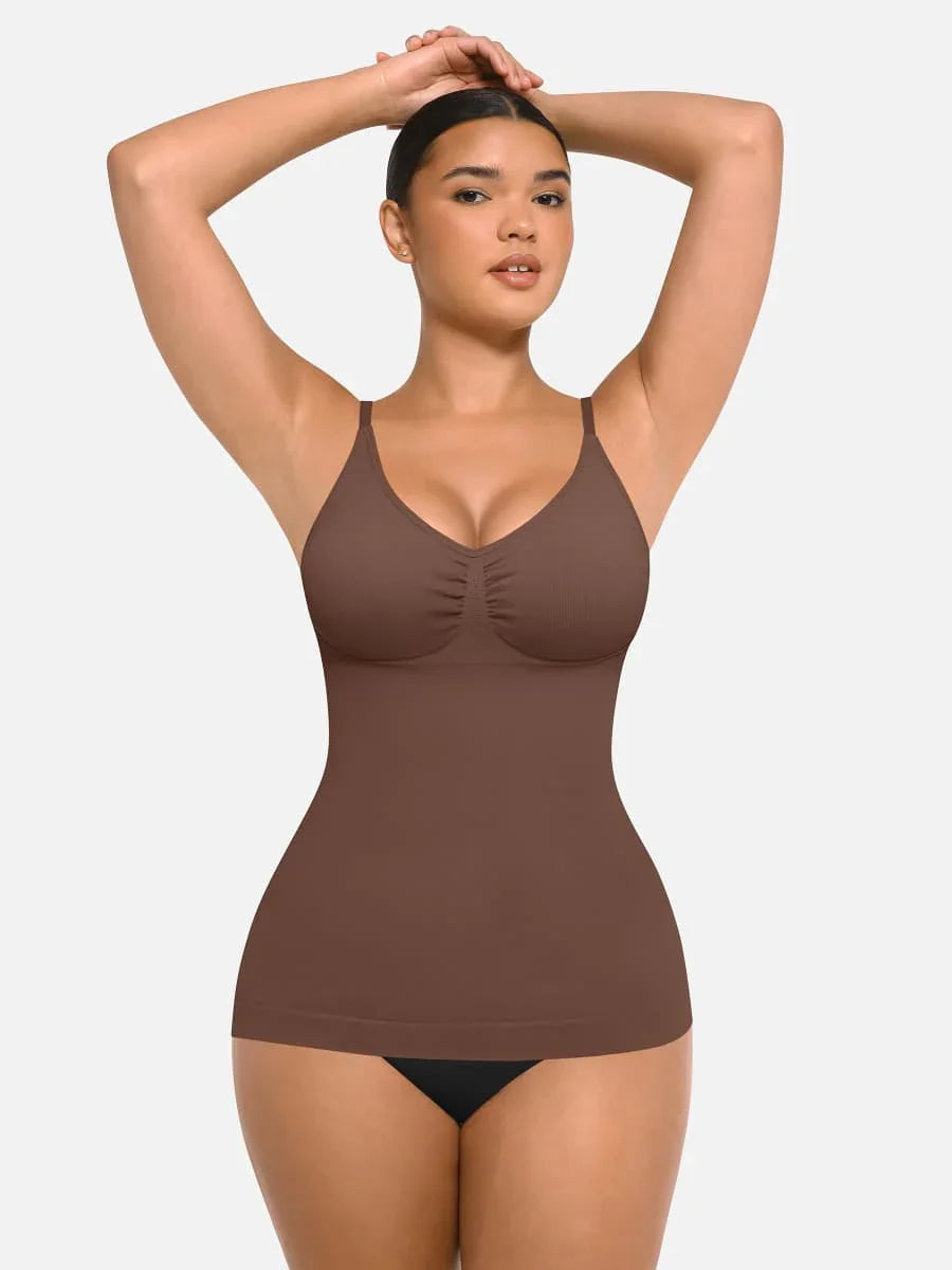Seamless Bust Support Waist and Abdomen Control Shape Tank Top -