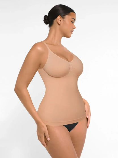 Seamless Bust Support Waist and Abdomen Control Shape Tank Top -