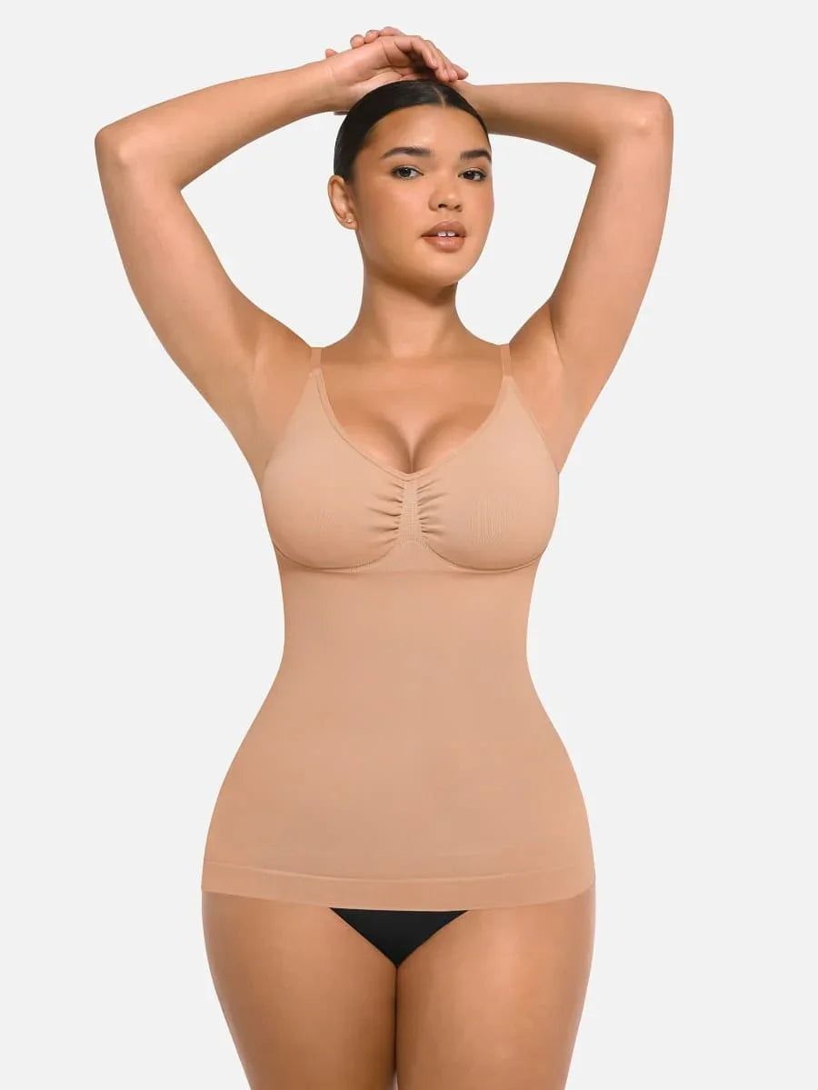 Seamless Bust Support Waist and Abdomen Control Shape Tank Top -
