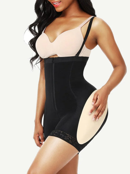 Wholesale Butt Lifter High Waist Lace Removable Pads Firm Compression -