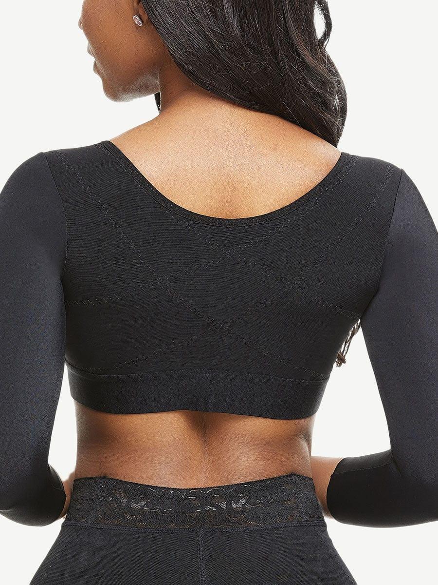 Wholesale Post-surgical Crop Shapewear 3-Row Hooks Plus Size Instantly Slims -
