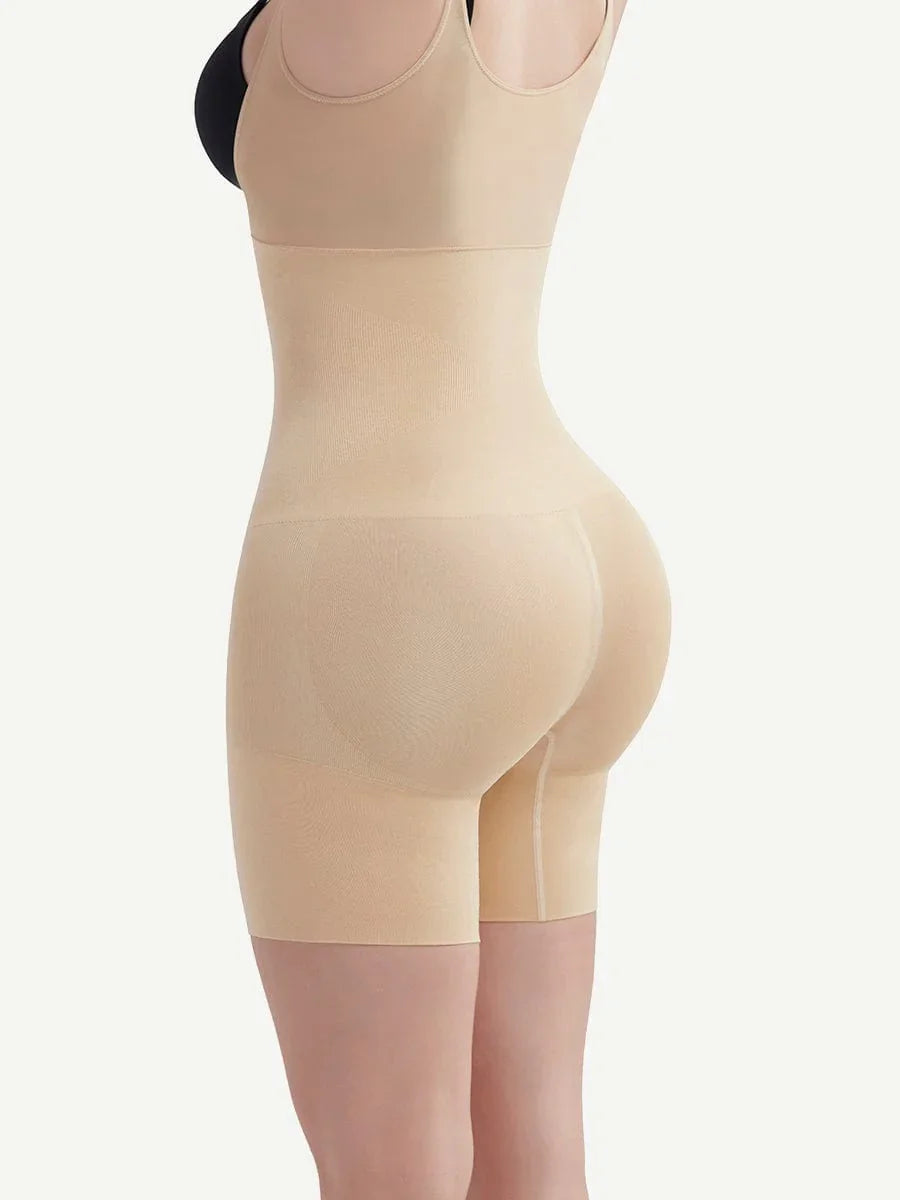 Wholesale Skin-Friendly Black Full Body Shaper Adjustable Straps Secret Slimming -