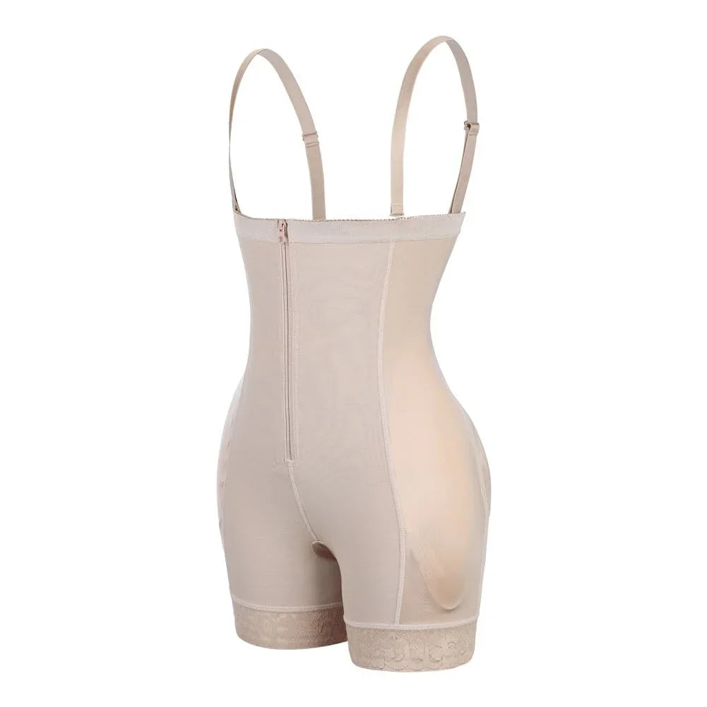 Wholesale Butt Lifter High Waist Lace Removable Pads Firm Compression -