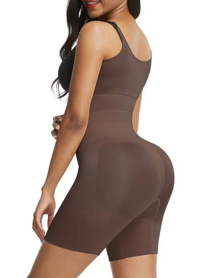 Wholesale Skin-Friendly Black Full Body Shaper Adjustable Straps Secret Slimming -