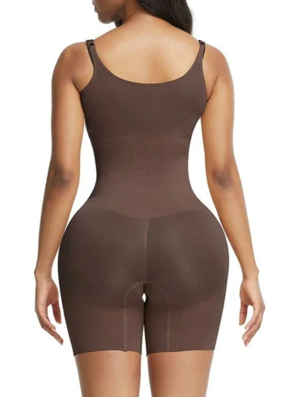 Wholesale Skin-Friendly Black Full Body Shaper Adjustable Straps Secret Slimming -