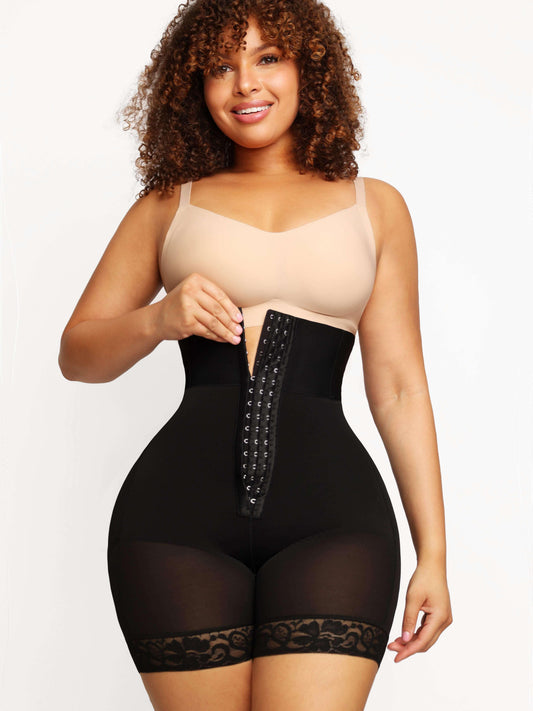 Wholesale 3-bones Triple-breasted High-waisted Elastic Body Butt Lifter -