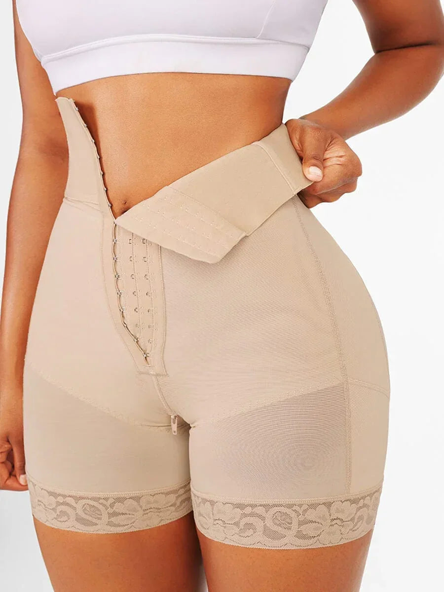Wholesale 3-bones Triple-breasted High-waisted Elastic Body Butt Lifter -