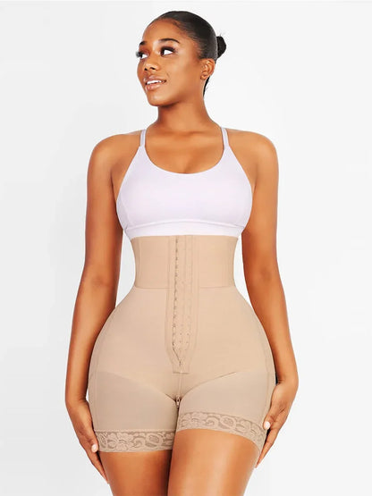 Wholesale 3-bones Triple-breasted High-waisted Elastic Body Butt Lifter -