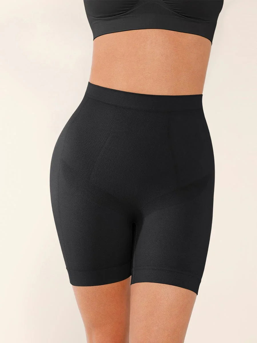 Seamless Slimming Mid-Waist Tummy Control Boyshorts Panties -