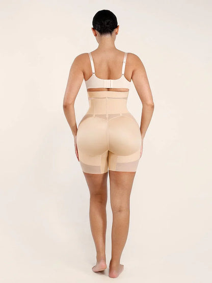High-Waisted Shaping Briefs Breathable Mesh Waist & Abdomen Control Butt Lifter -