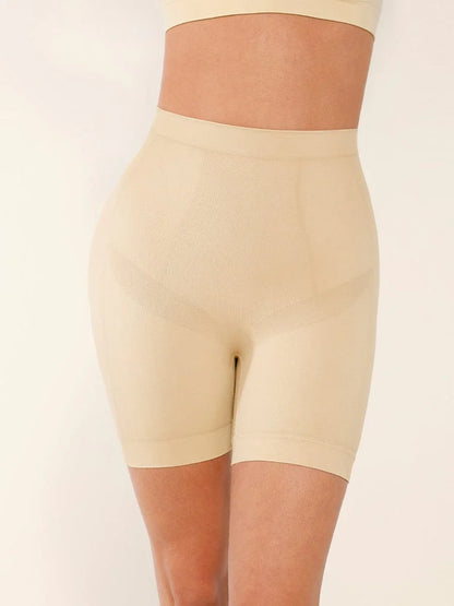 Seamless Slimming Mid-Waist Tummy Control Boyshorts Panties -