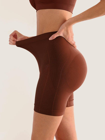Seamless Slimming Mid-Waist Tummy Control Boyshorts Panties -