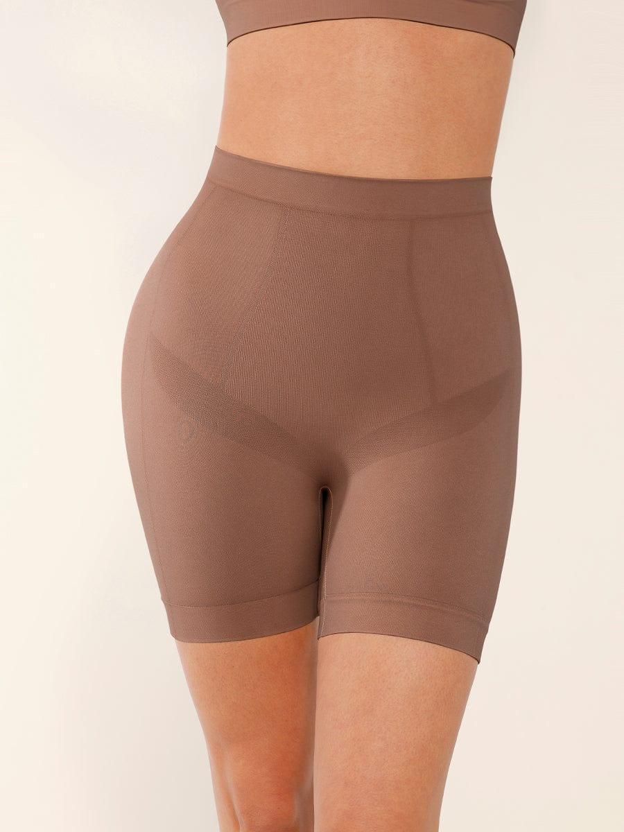 Seamless Slimming Mid-Waist Tummy Control Boyshorts Panties -