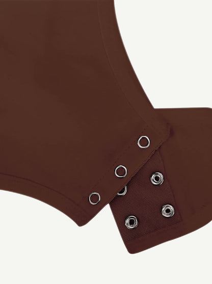 Seamless Hanging Neck Bodysuit Shapewear -