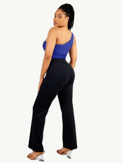 Seamless One-Shoulder Waist Sculpting Tummy Control Body Bodysuit -