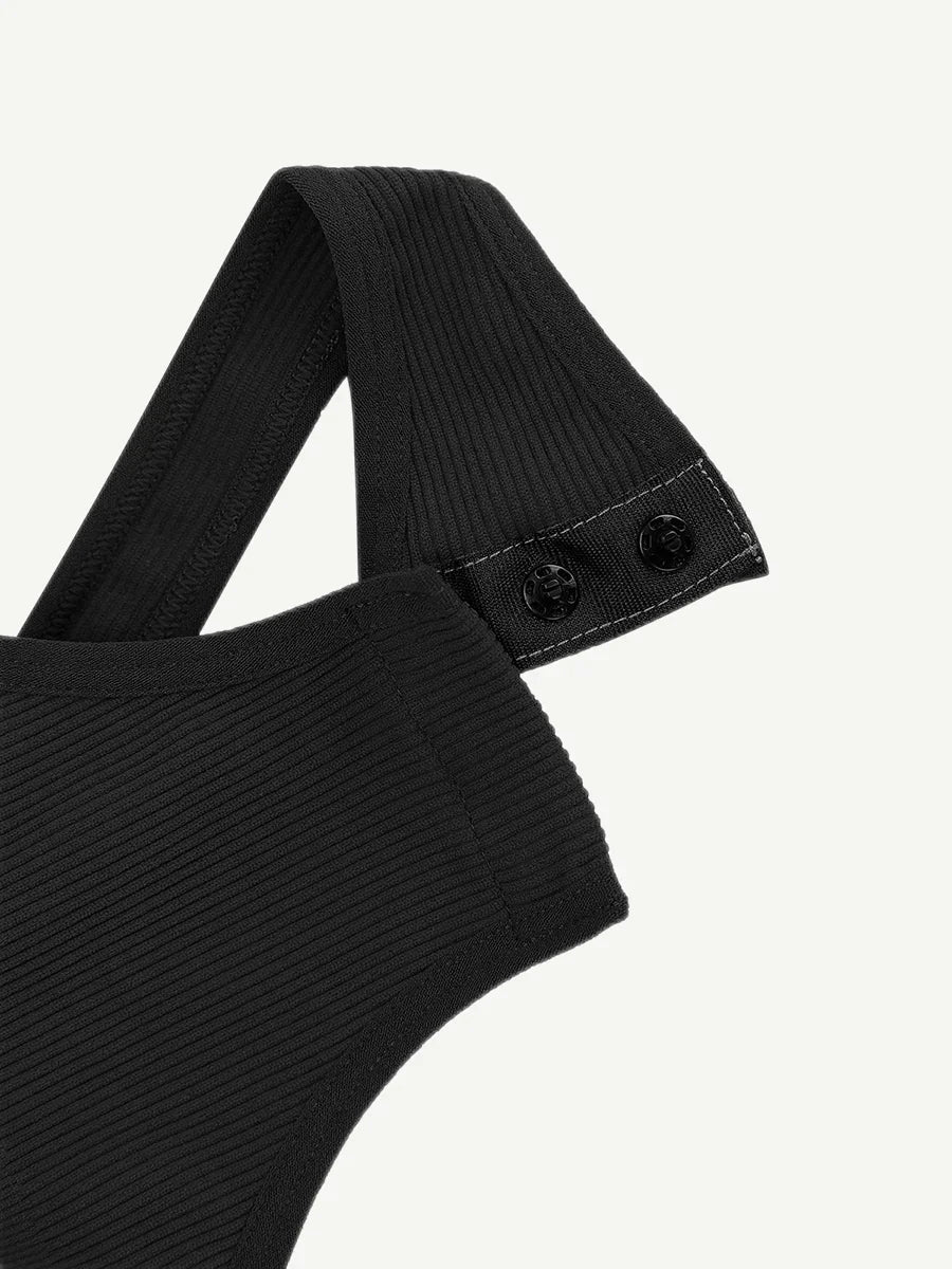 Seamless One-Shoulder Waist Sculpting Tummy Control Body Bodysuit -