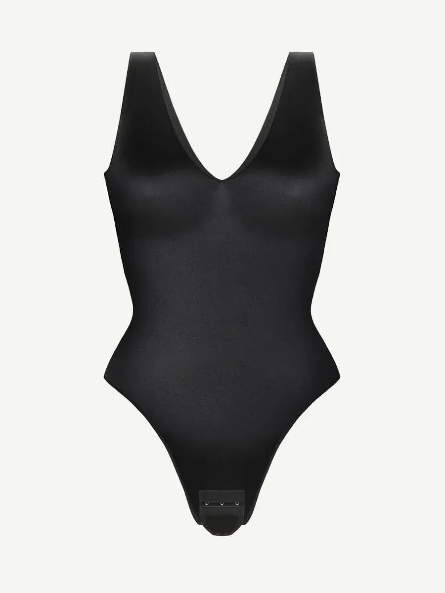 Deep V-neck Waist Abdomen sculpting Bodysuit -