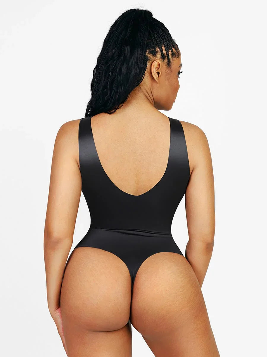 Deep V-neck Waist Abdomen sculpting Bodysuit -