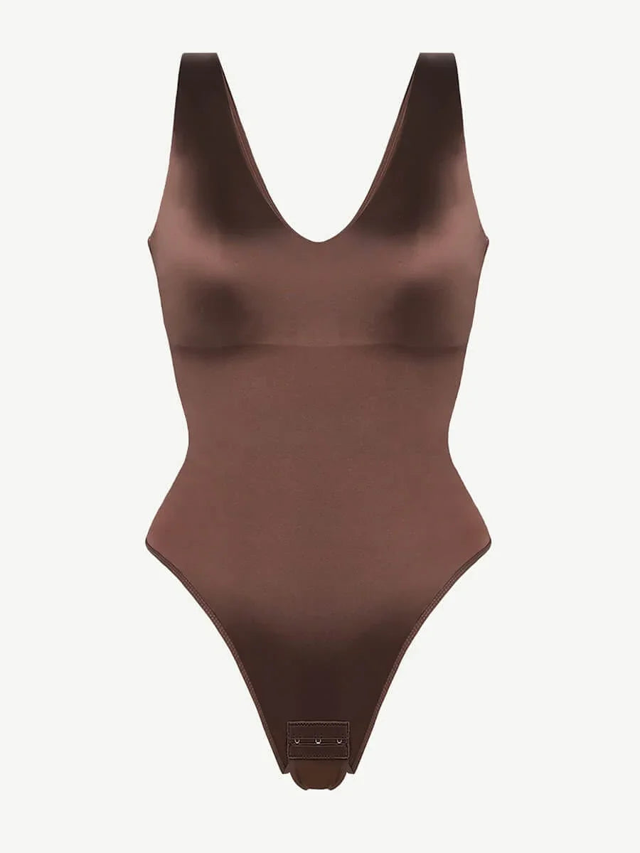 Deep V-neck Waist Abdomen sculpting Bodysuit -