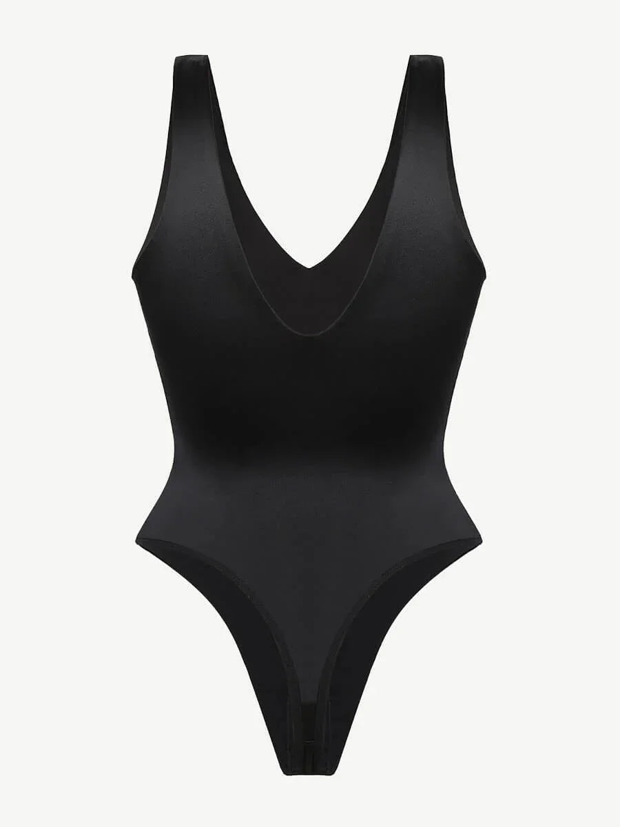 Deep V-neck Waist Abdomen sculpting Bodysuit -