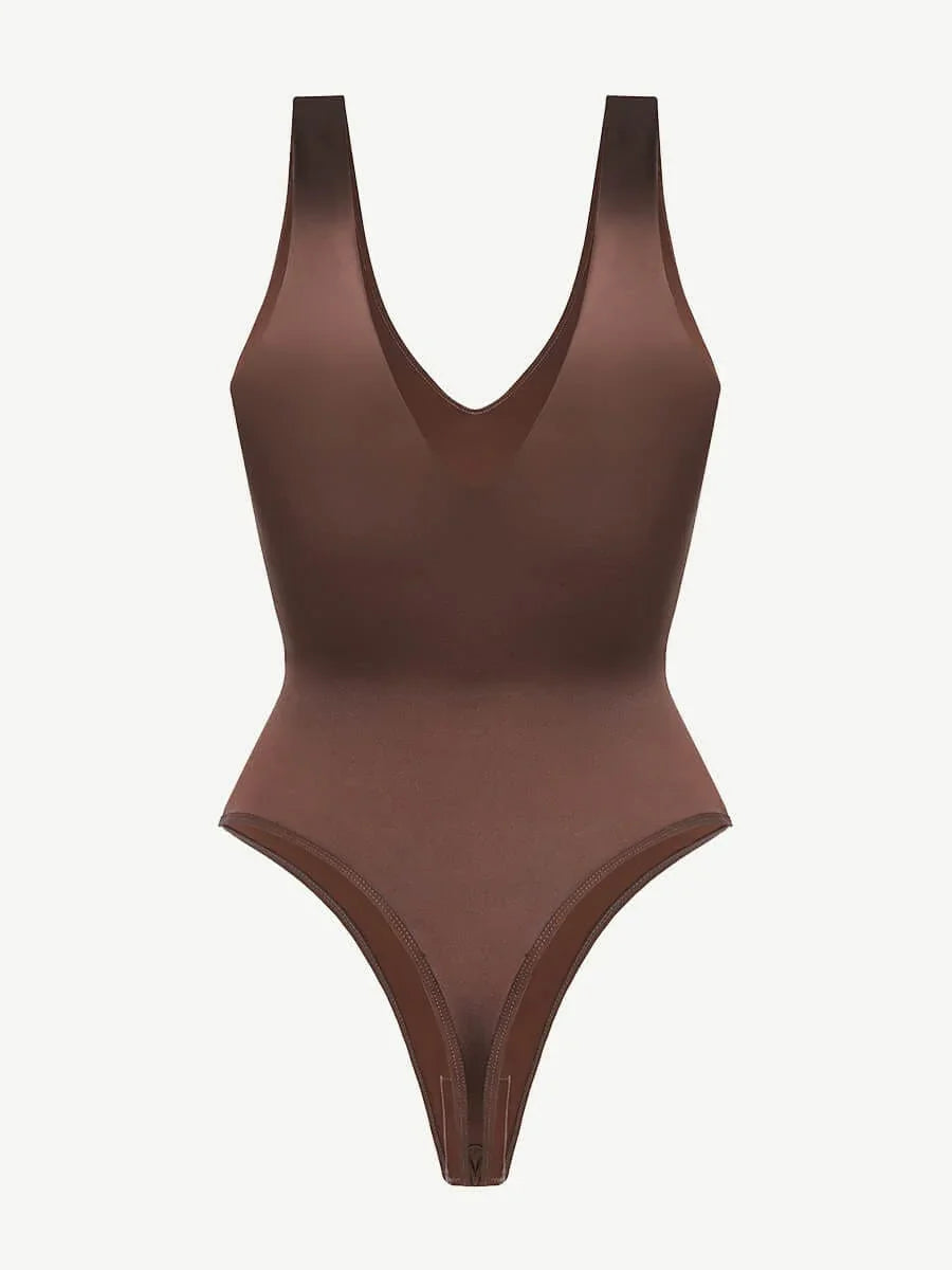 Deep V-neck Waist Abdomen sculpting Bodysuit -