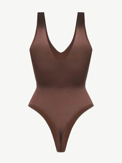 Deep V-neck Waist Abdomen sculpting Bodysuit -