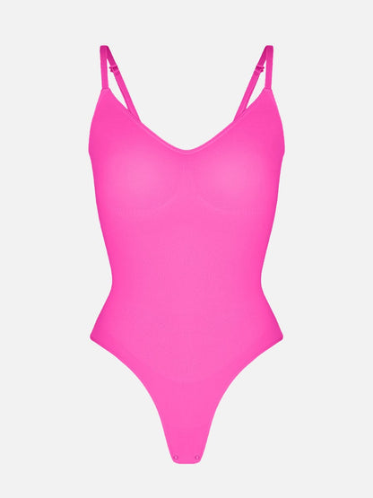 Wholesale Seamless Scultp Covered Bust Jumpsuit Thong Bodysuit