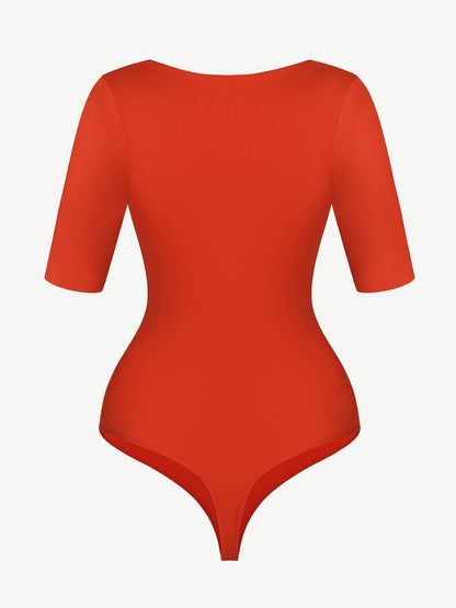 Slant Collar & Half Sleeves