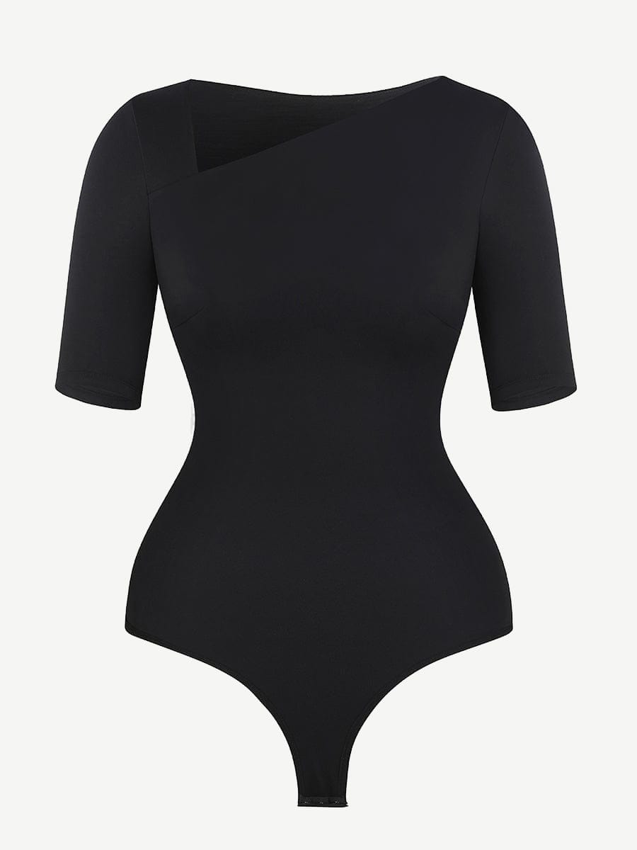 Slant Collar & Half Sleeves