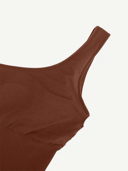 Seamless Eco-friendly One-shoulder Slanted Neck Waist Trimming Shaper Dress -