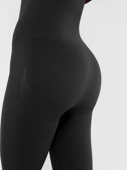 Seamless Sports Shaping 2 in 1 Waist and Tummy Control Bra-free Jumpsuit -