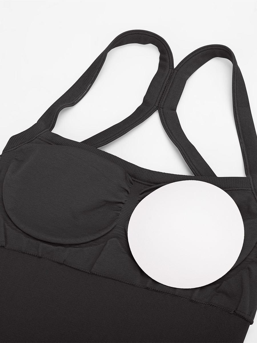 Seamless Sports Shaping 2 in 1 Waist and Tummy Control Bra-free Jumpsuit -