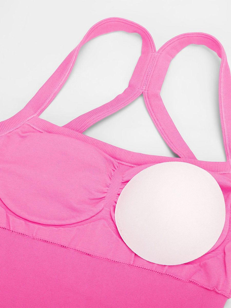 Seamless Sports Shaping 2 in 1 Waist and Tummy Control Bra-free Jumpsuit -