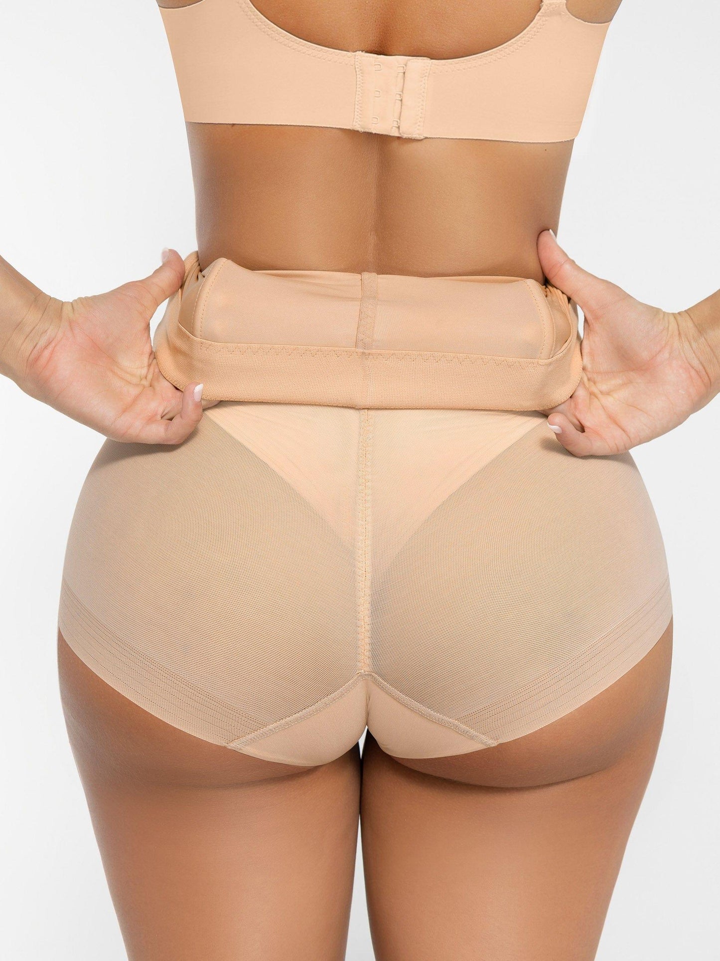 High-Waisted Sculpting Shapewear Briefs for Women – Tummy Control Slimming Underwear -