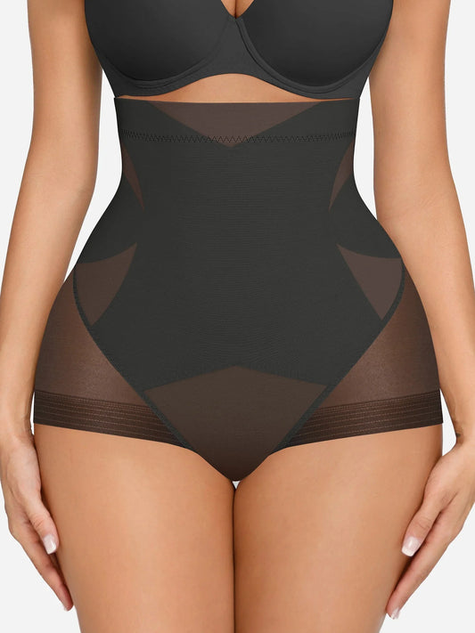 High-Waisted Sculpting Shapewear Briefs for Women – Tummy Control Slimming Underwear -