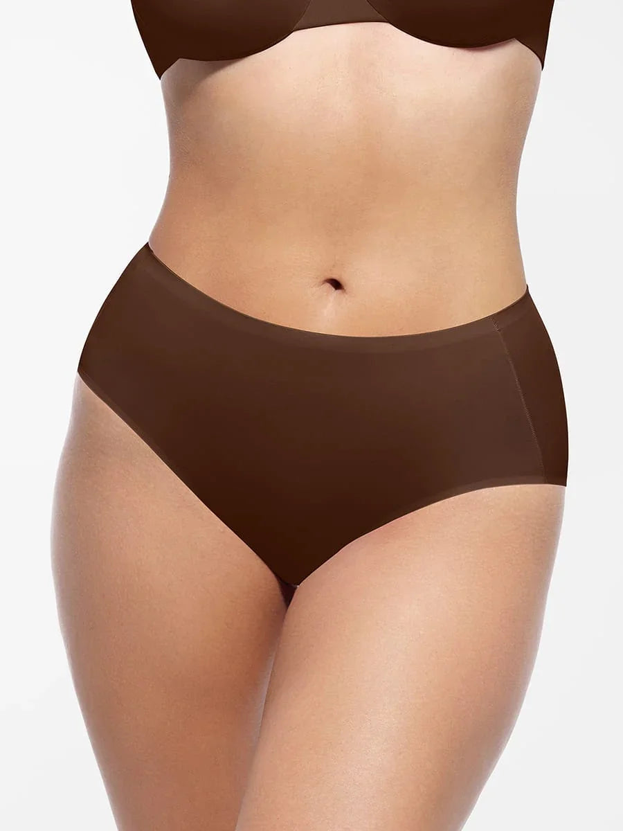 Mid-Waist Cloud Soft Brief Panties for Women – Comfortable Everyday Underwear Briefs -