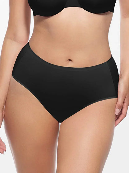 Mid-Waist Cloud Soft Brief Panties for Women – Comfortable Everyday Underwear Briefs -
