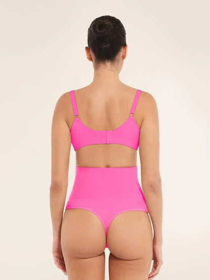 High Waist Tummy Control Thong Shapewear Panties -