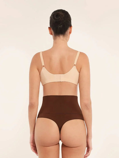 High Waist Tummy Control Thong Shapewear Panties -