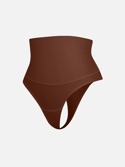 High Waist Tummy Control Thong Shapewear Panties -