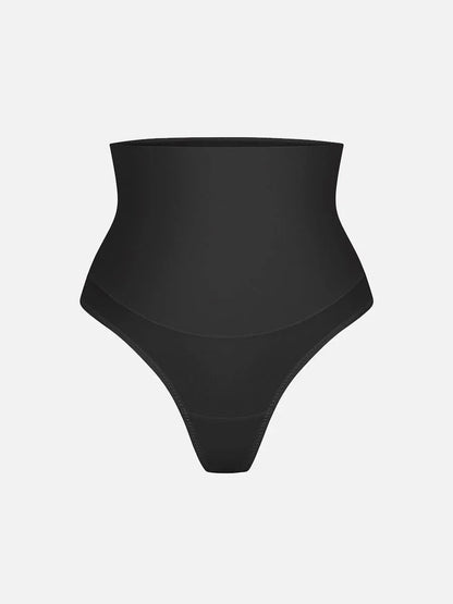 High Waist Tummy Control Thong Shapewear Panties -