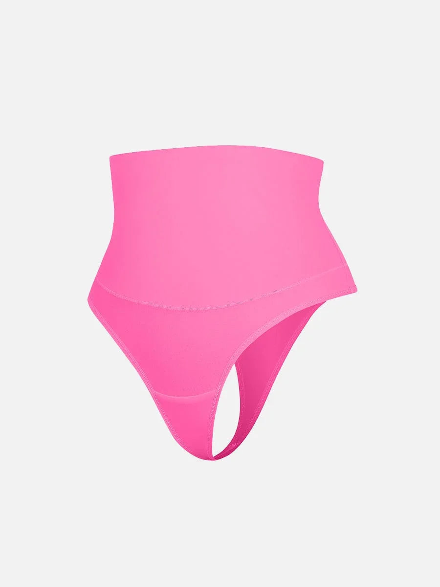 High Waist Tummy Control Thong Shapewear Panties -