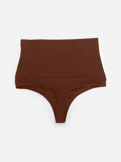 High Waist Tummy Control Thong Shapewear Panties -