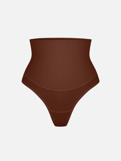 High Waist Tummy Control Thong Shapewear Panties -